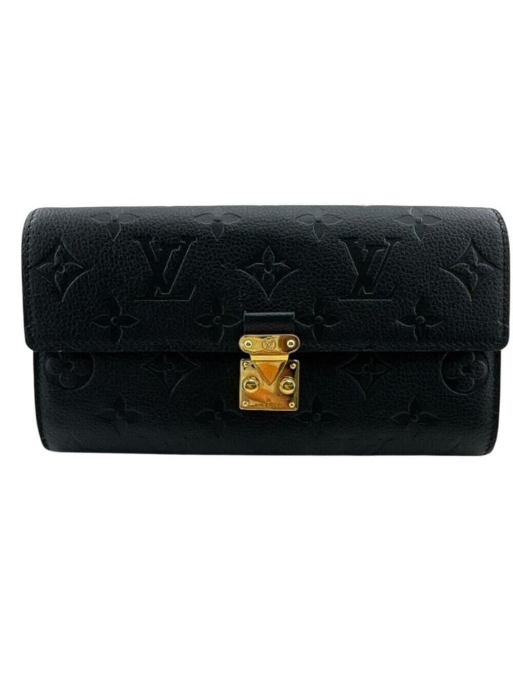 Louis Vuitton Bifold Slide Lock Portefeuille Sarah Metis Monogram Empreinte